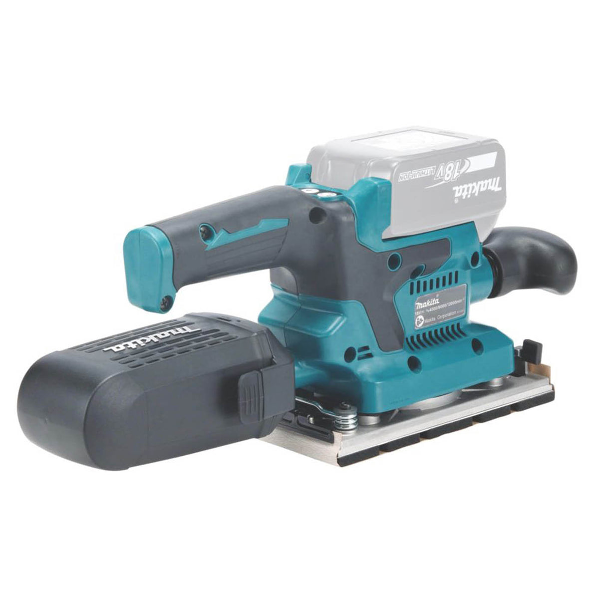 Makita Detail Sander DBO382 Cordless Compact 3-Speed 18V Li-Ion LXT Body Only - Image 2