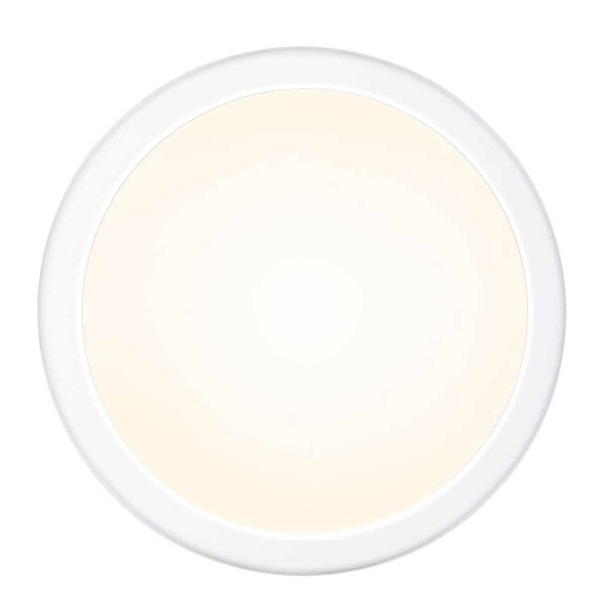 TCP LED Bulkhead Light Indoor Outdoor Emergency Round Microwave Sensor White - Image 1