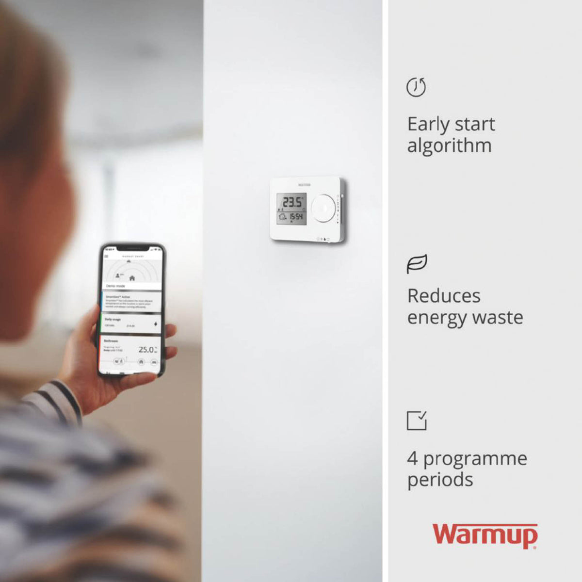 Warmup Underfloor Heating Thermostat Tempo Digital Programmable Floor Sensor - Image 4