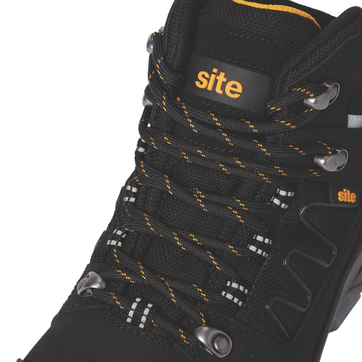 Site Safety Boots Mens Standard Fit Black Leather Waterproof Steel Toe Size 12 - Image 5