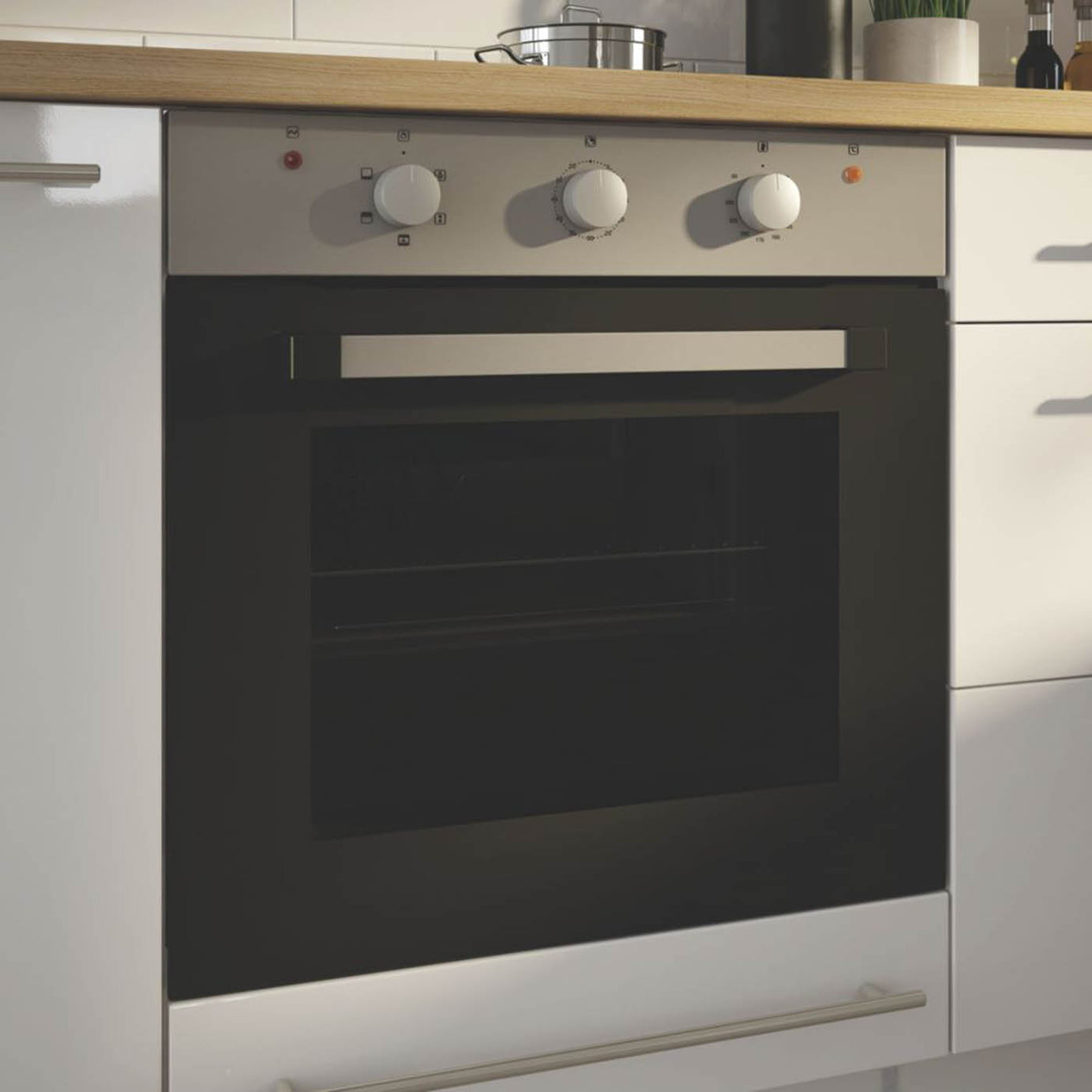 Cooke And Lewis Electric Fan Oven Integrated Single 59.5cm Grill Timer 2000W - Image 6