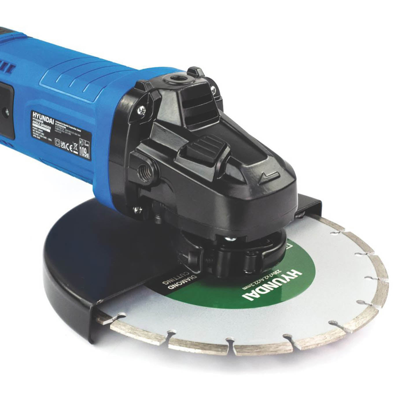 Hyundai Angle Grinder Electric HYAG2000E 2000W Cutting Grinding Tool 240V - Image 4