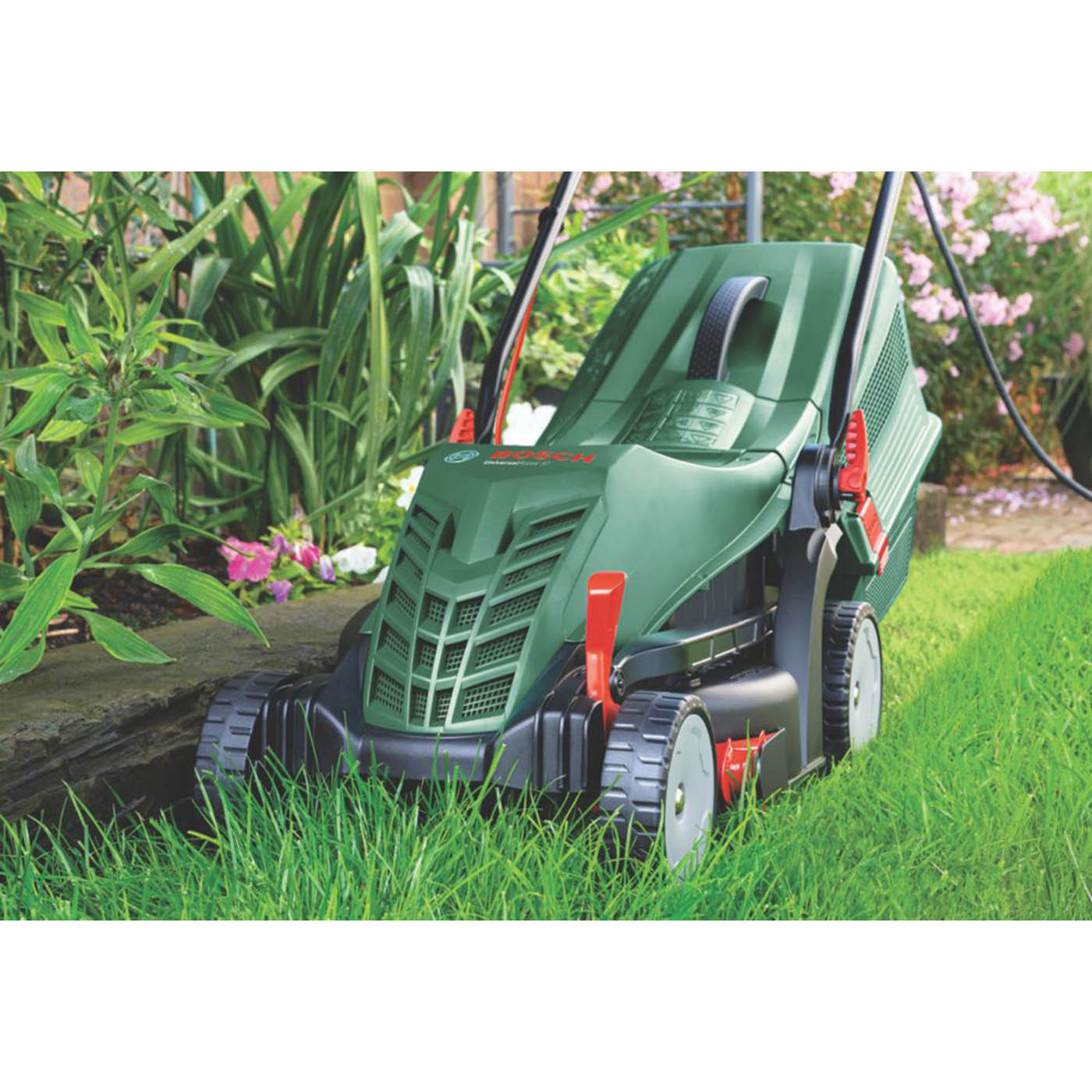Bosch Rotary Lawnmower Corded Electric UniversalRotak Compact 1400W 37cm 230V - Image 2