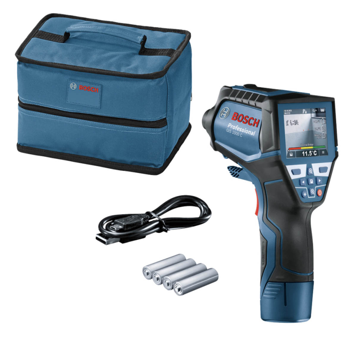Bosch Infrared Scanner GIS 1000C Imager Temperature Detector Handheld 4 x AA - Image 2