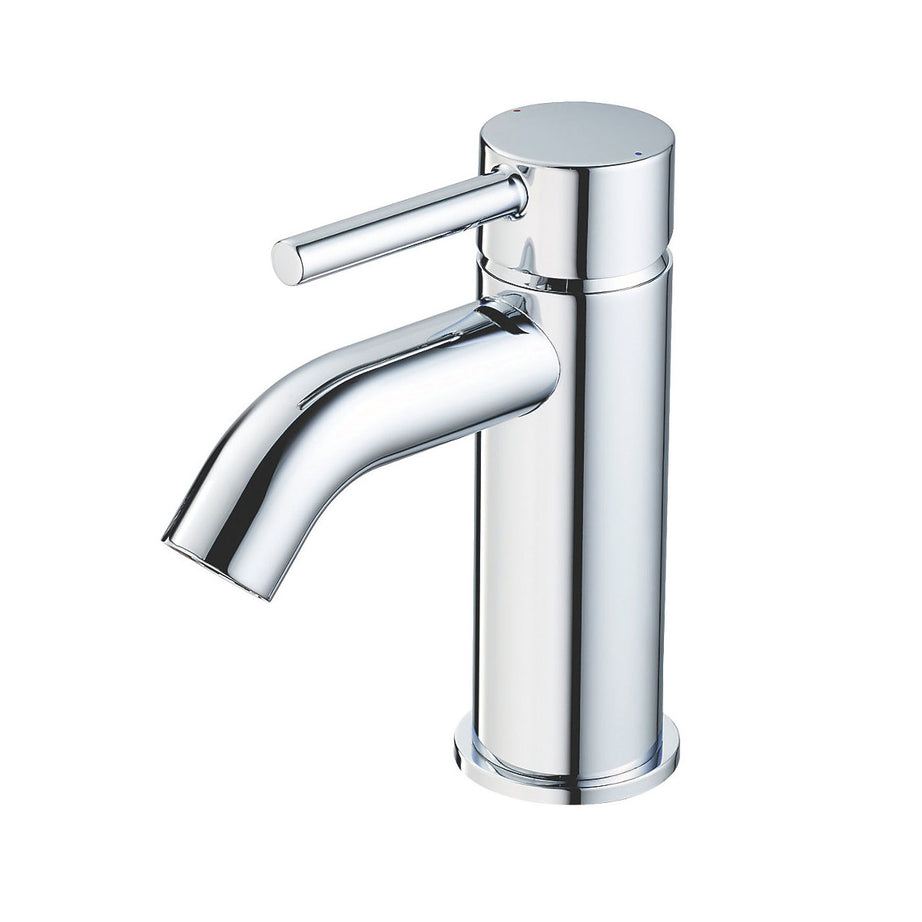 Bathroom Basin Tap Mono Mixer Chrome Single Lever Clicker Waste Modern Faucet - Image 1