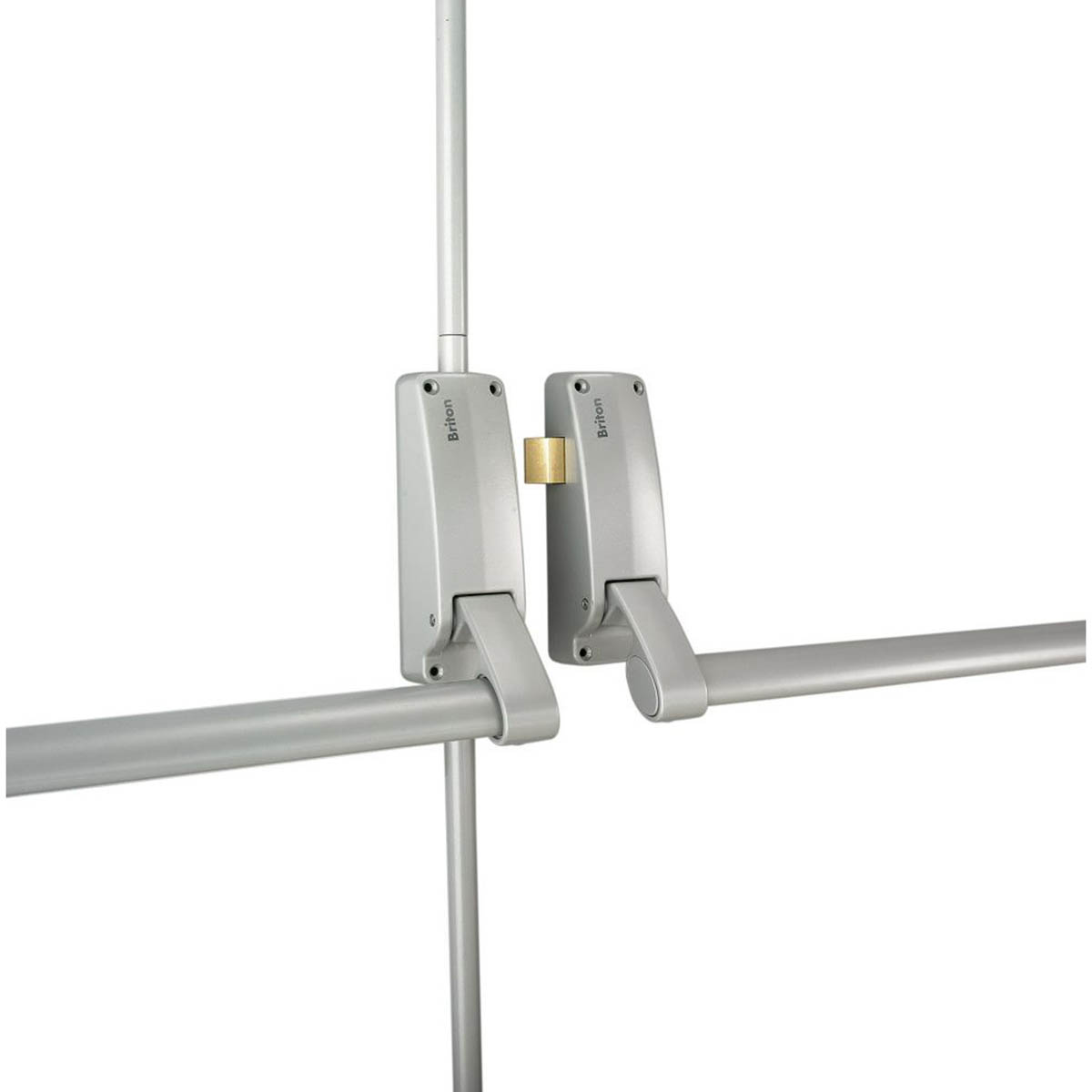 Briton Push Bar Panic Exit Double Door Supplied Non-Handed Corrosion Resistant - Image 1
