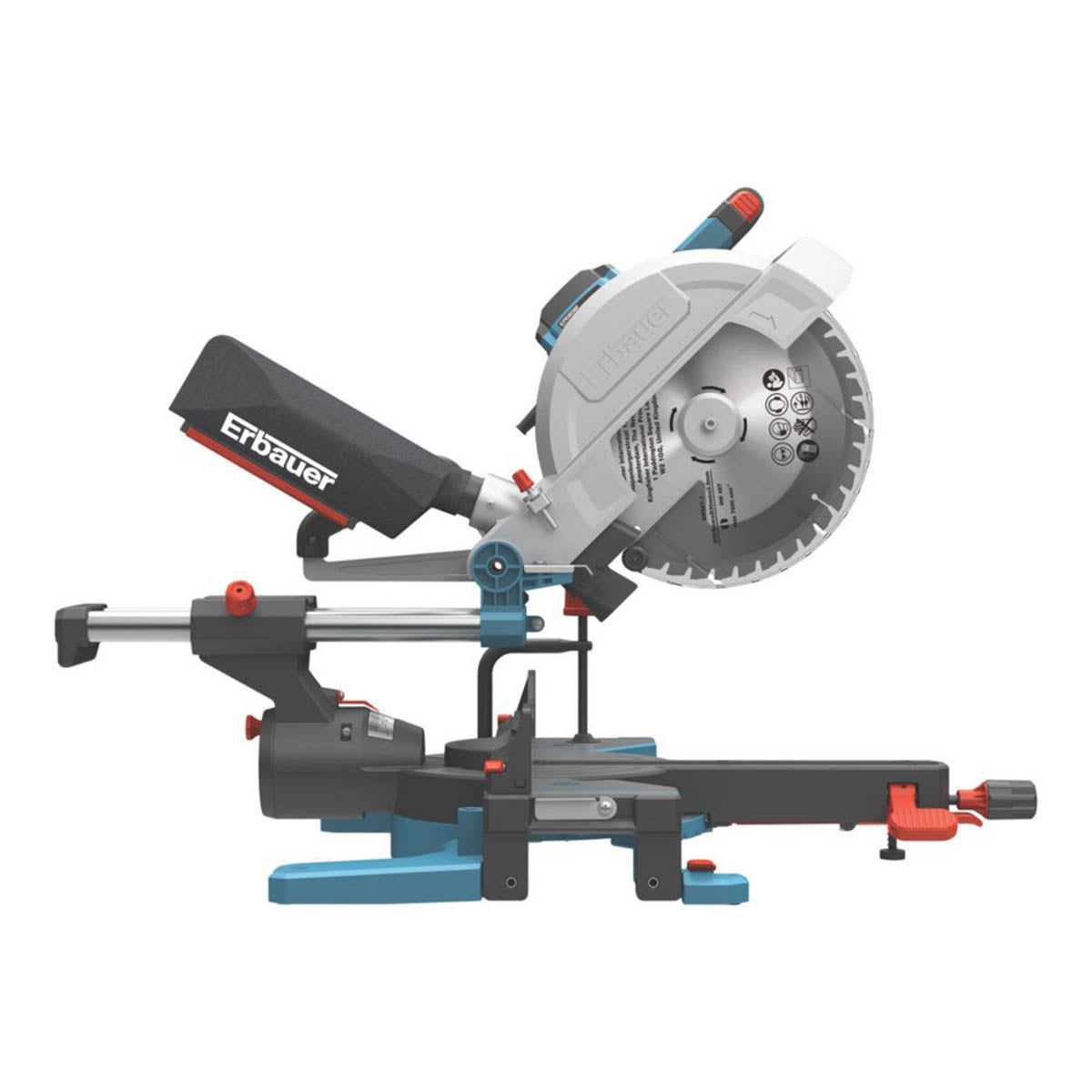 Erbauer Compound Mitre Saw Electric ERB1076MSW 305mm Double-Bevel Sliding 1800W - Image 2