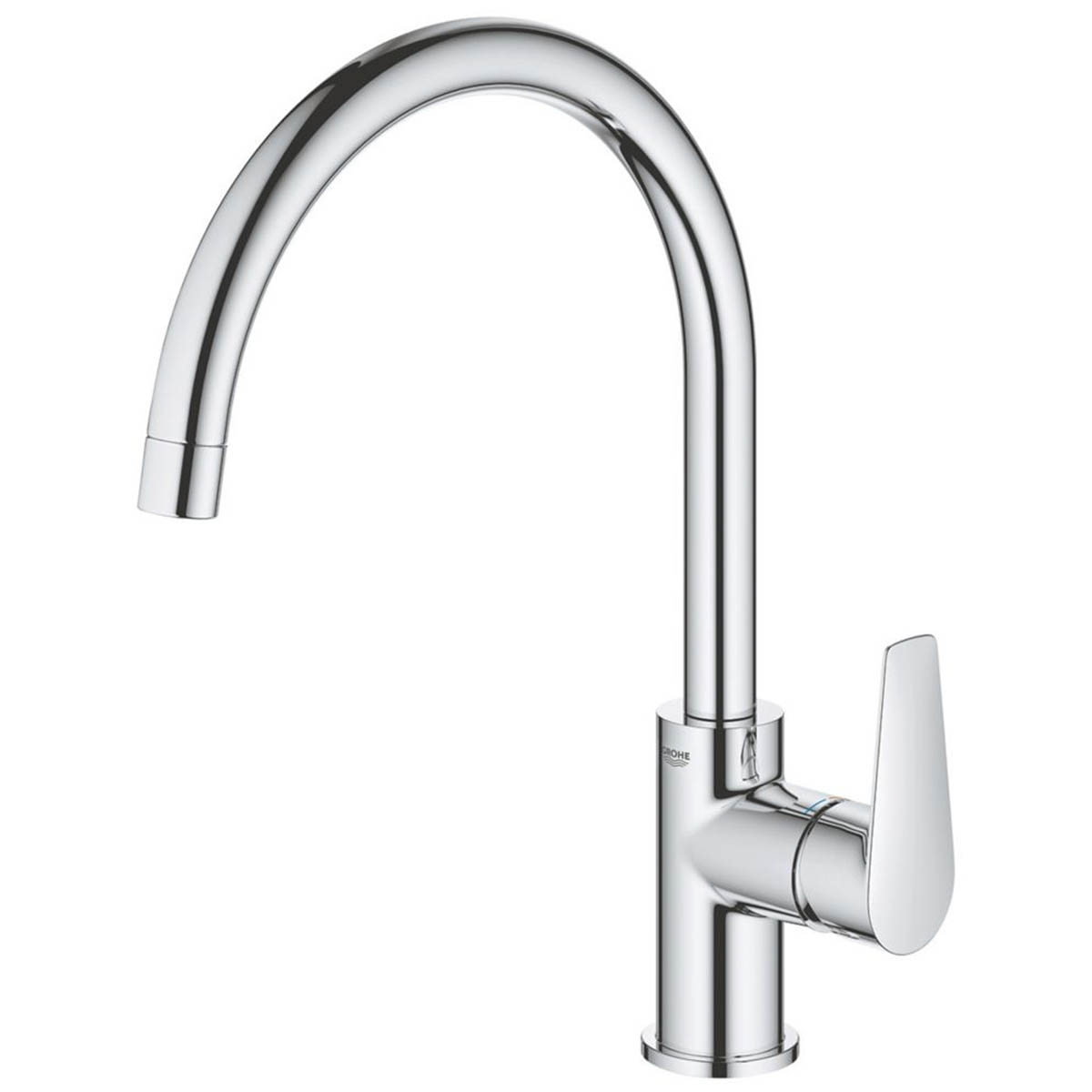 Grohe Kitchen Tap Mono Mixer Chrome Single Lever Swivel Spout Modern Faucet - Image 2