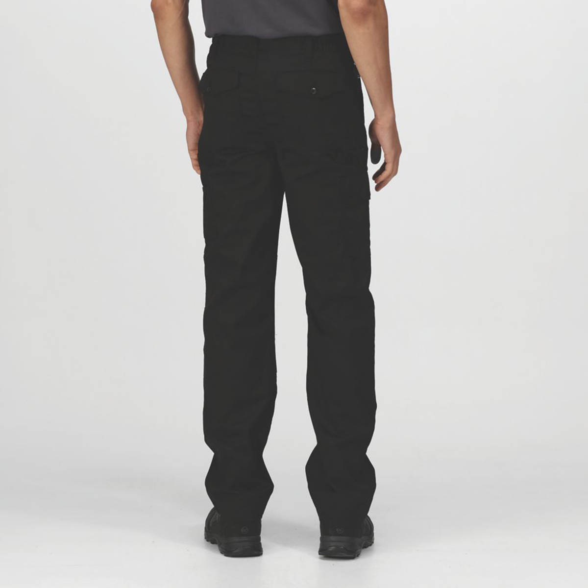 Regatta Mens Work Trousers Cargo 6 Pockets Black Water Repellent 38" W 29" L - Image 4