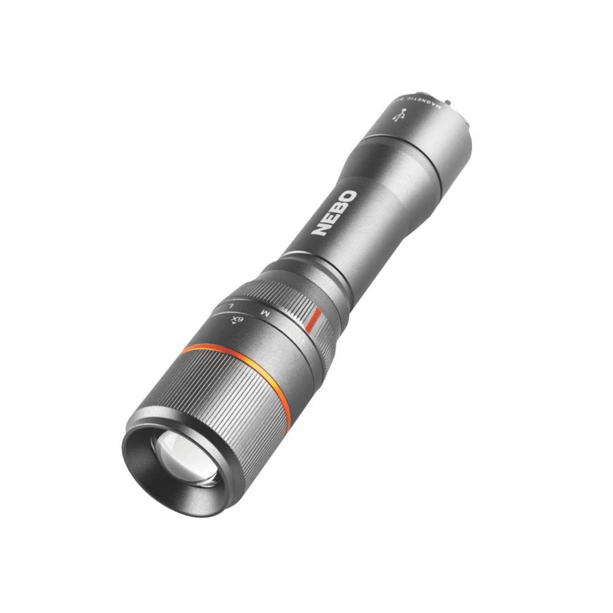 Nebo Davinci 1000 Rechargeable LED Handheld Torch Grey 1000lm - Image 1