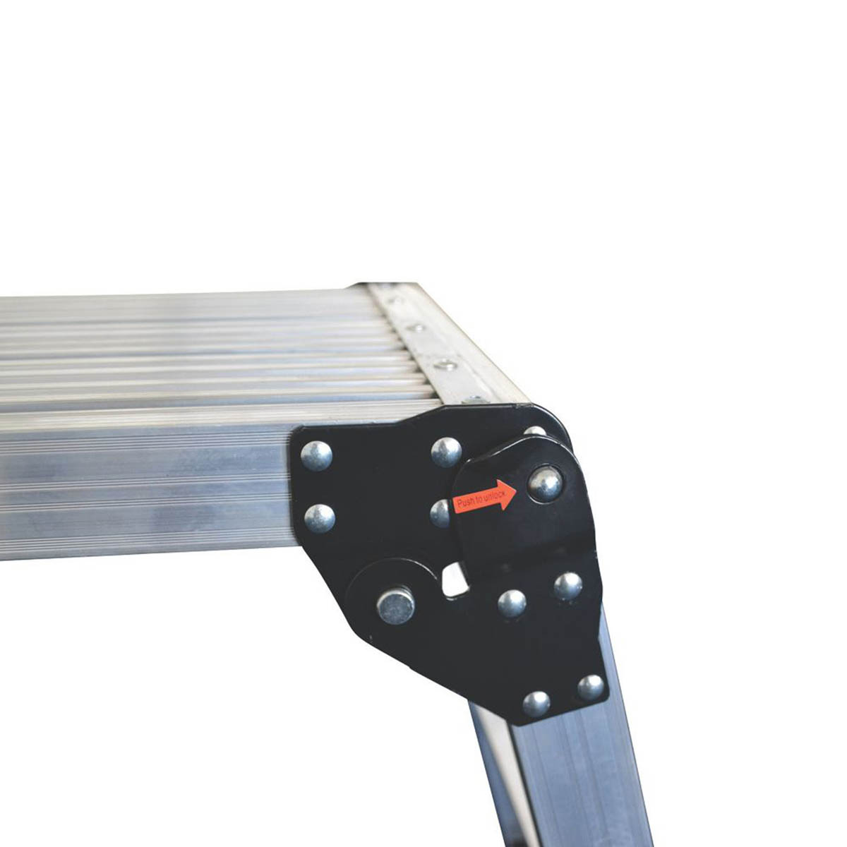Magnusson Work Platform Folding Aluminium Step Work Ladder Lightweight 50x60cm - Image 3