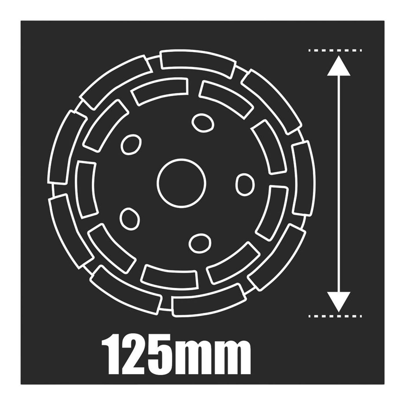 Erbauer Masonry Diamond Grinding Cup 125mm (5") x 22.23mm - Image 3
