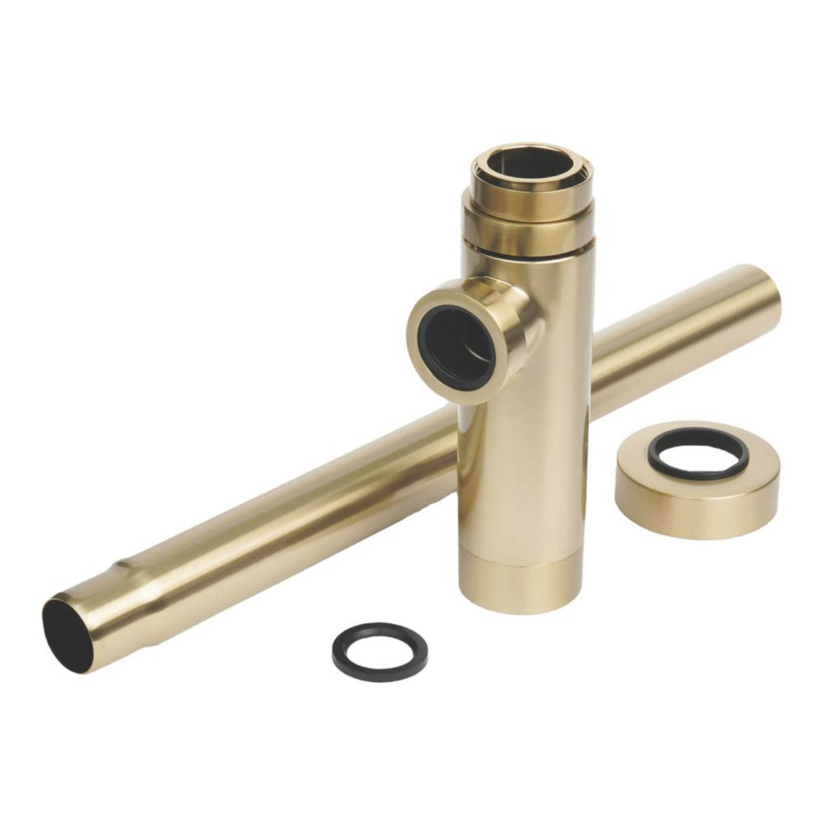 Flomasta Bottle Trap Telescopic Brushed Brass Adjustable Demountable Modern 32mm - Image 6