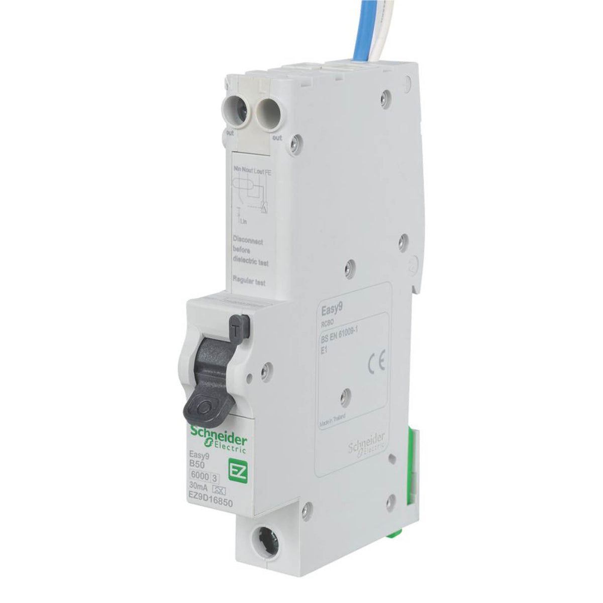 Schneider Electric Easy9 50A 30mA SP Type B RCBO - Image 1