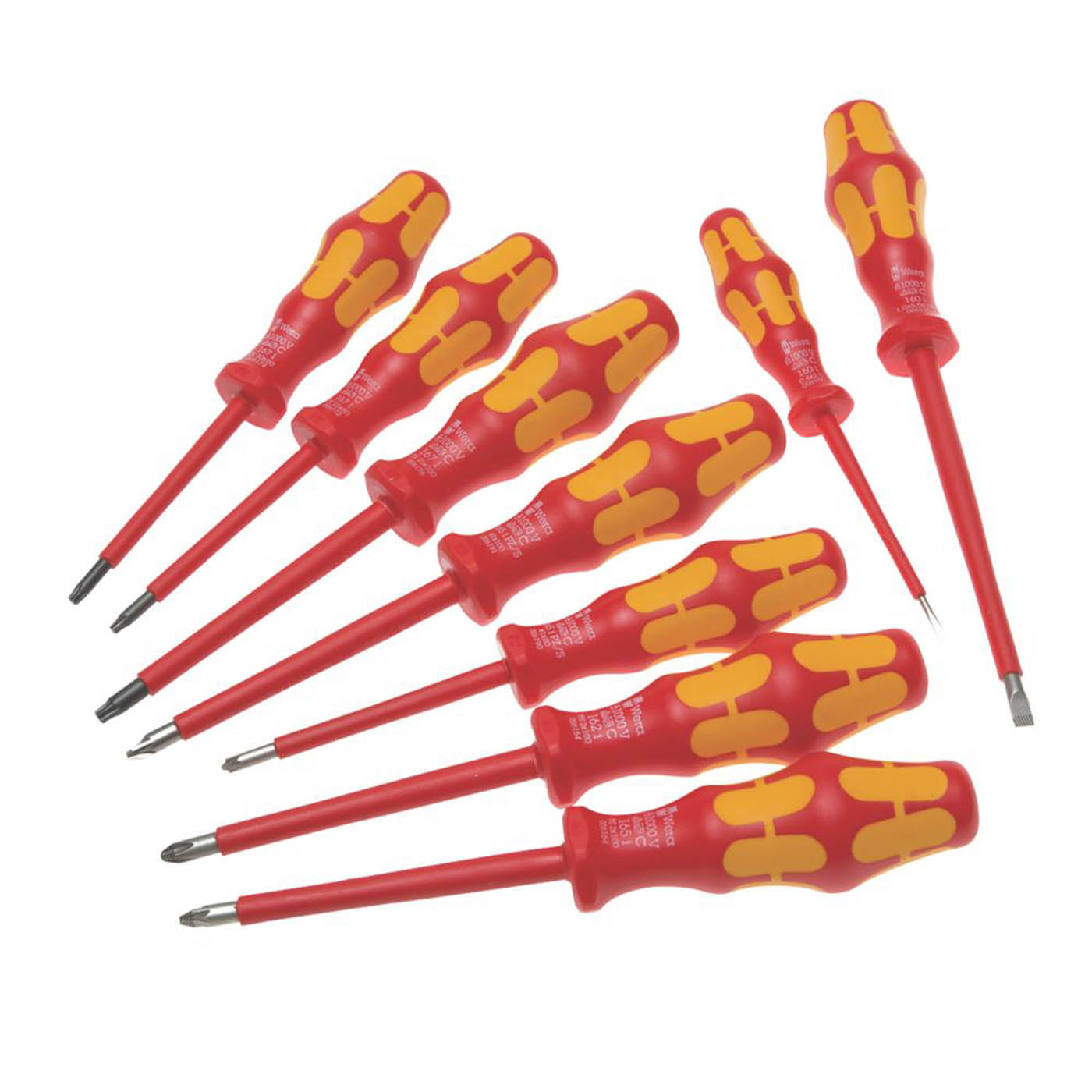 Wera Insulated VDE Screwdriver Set Mixed Ergonomic Chrome Molybdenum Steel 9 Pcs - Image 1