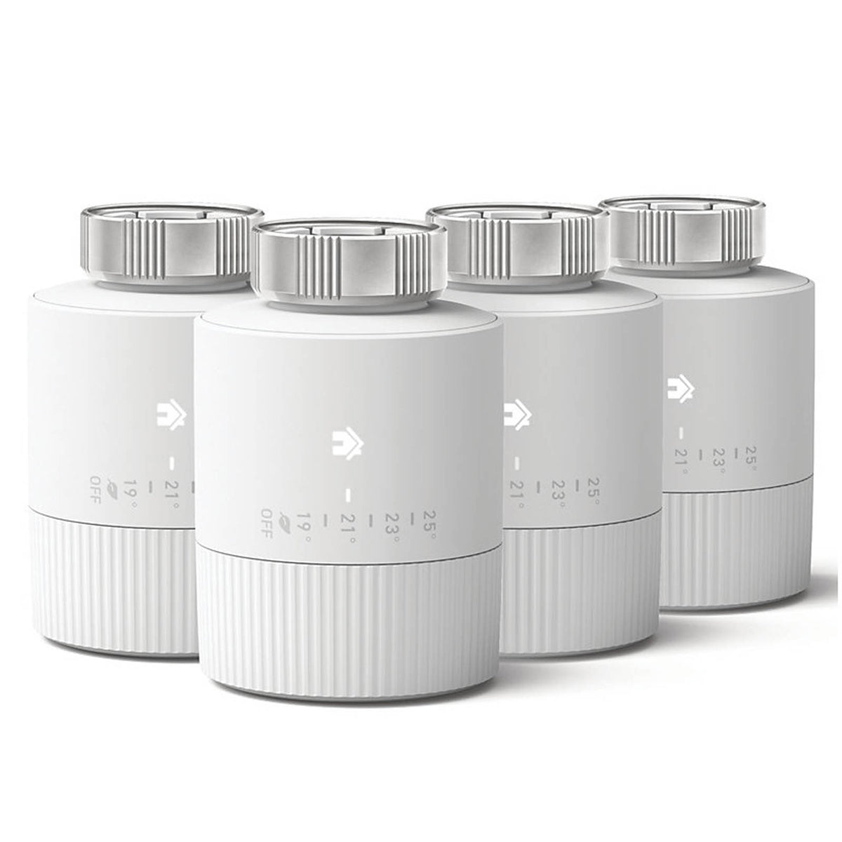 Tado Smart Thermostatic Radiator Head White Programmable Heating Valve Pack Of 4 - Image 1