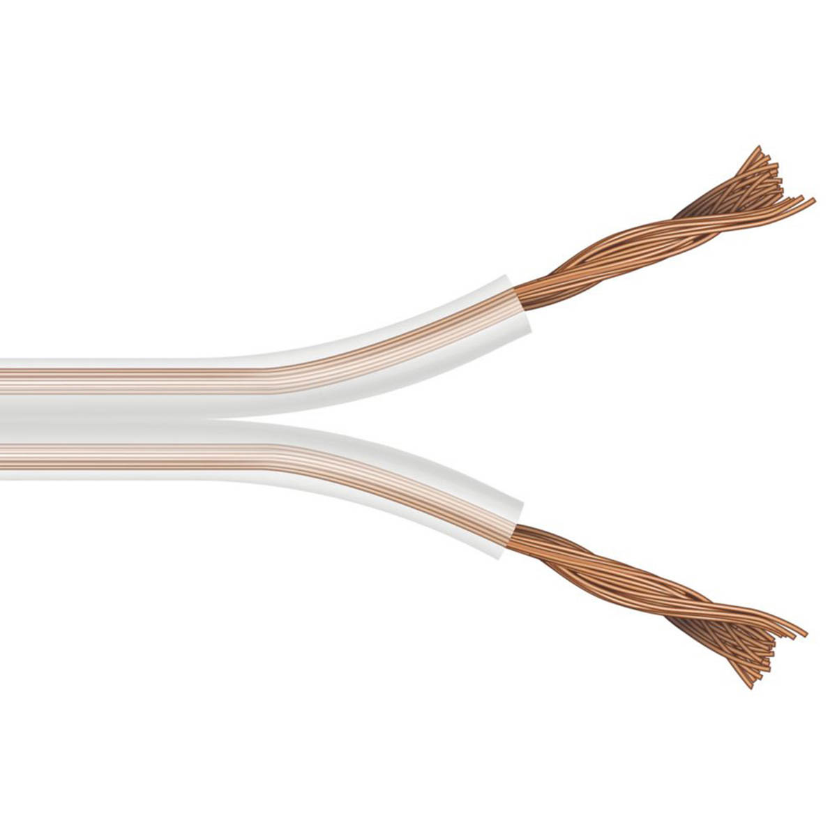 Speaker Cable Transparent 28 Strand Audio Stripped Bare Wire Clear 25m Coil - Image 1