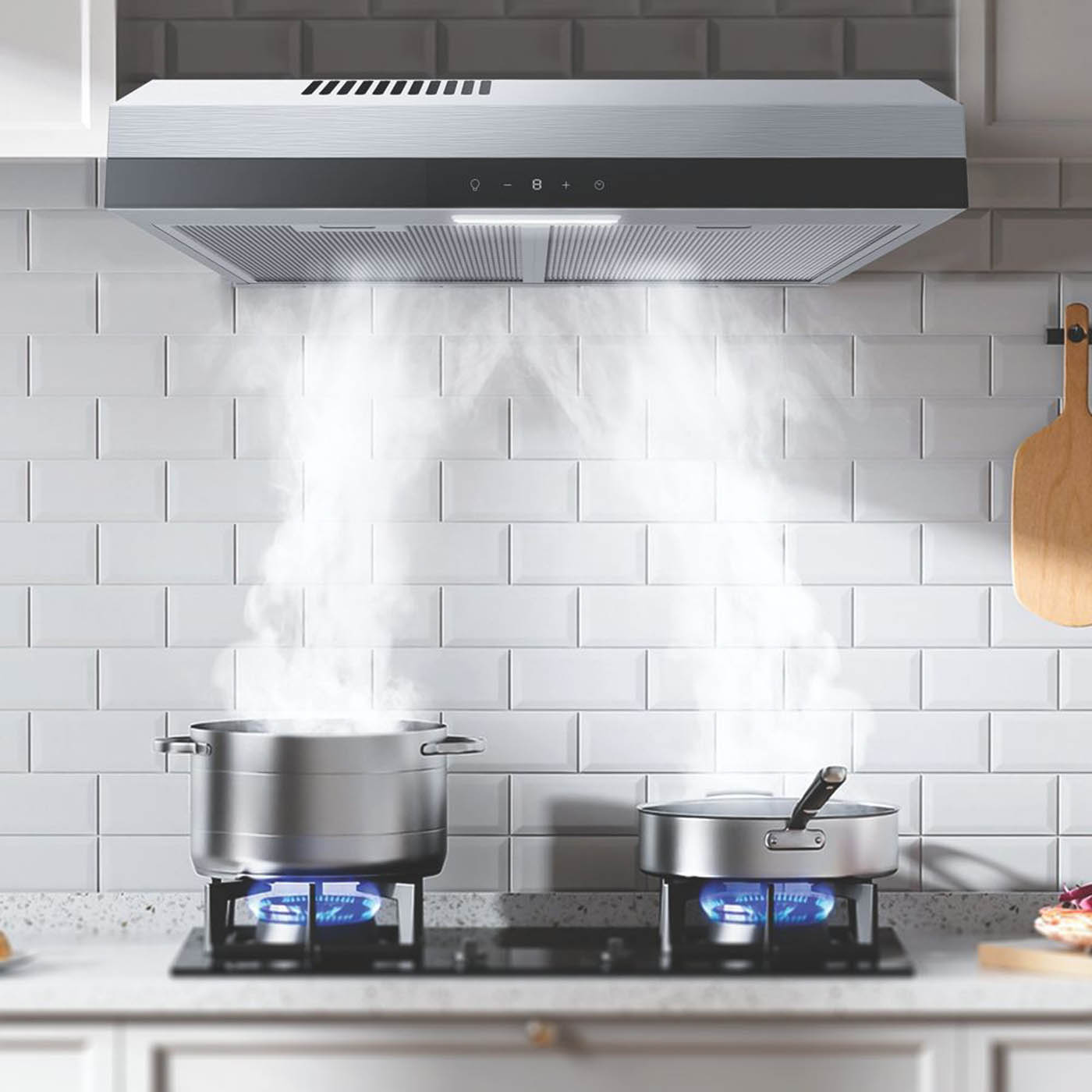 Cooke & Lewis Cooker Hood 598mm Grey - Image 5