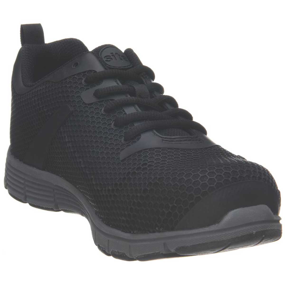 Site Safety Trainers Mens Wide Fit Black Synthetic Steel Toe Breathable Size 8 - Image 1