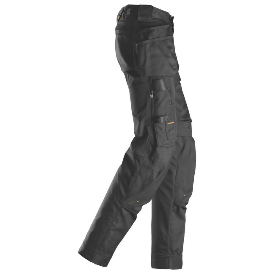 Snickers Work Trousers Womens Slim Fit Black Stretch Multi Pockets Size 10 31"L - Image 5