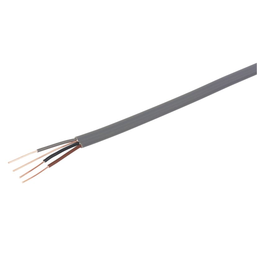 Prysmian Wiring Cable 6243YH Flat PVC Grey 3 Core And Earth Indoor Drum 100m - Image 2