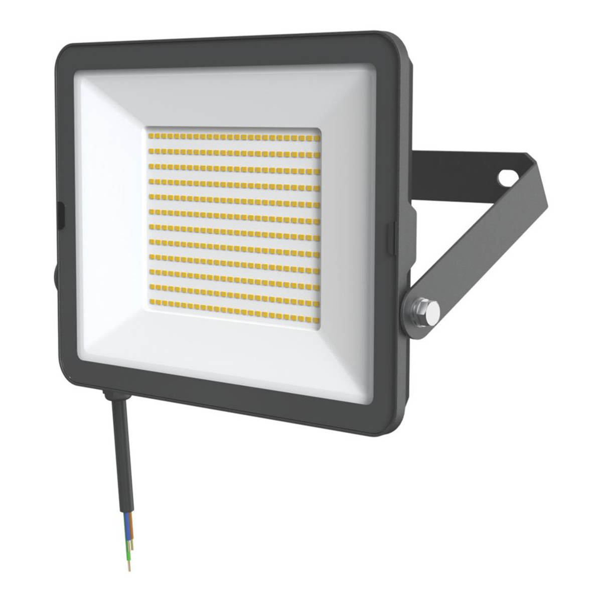 LAP LED Floodlight Outdoor Alernus Cool White Black Wall Mounted 100W 12,000lm - Image 1