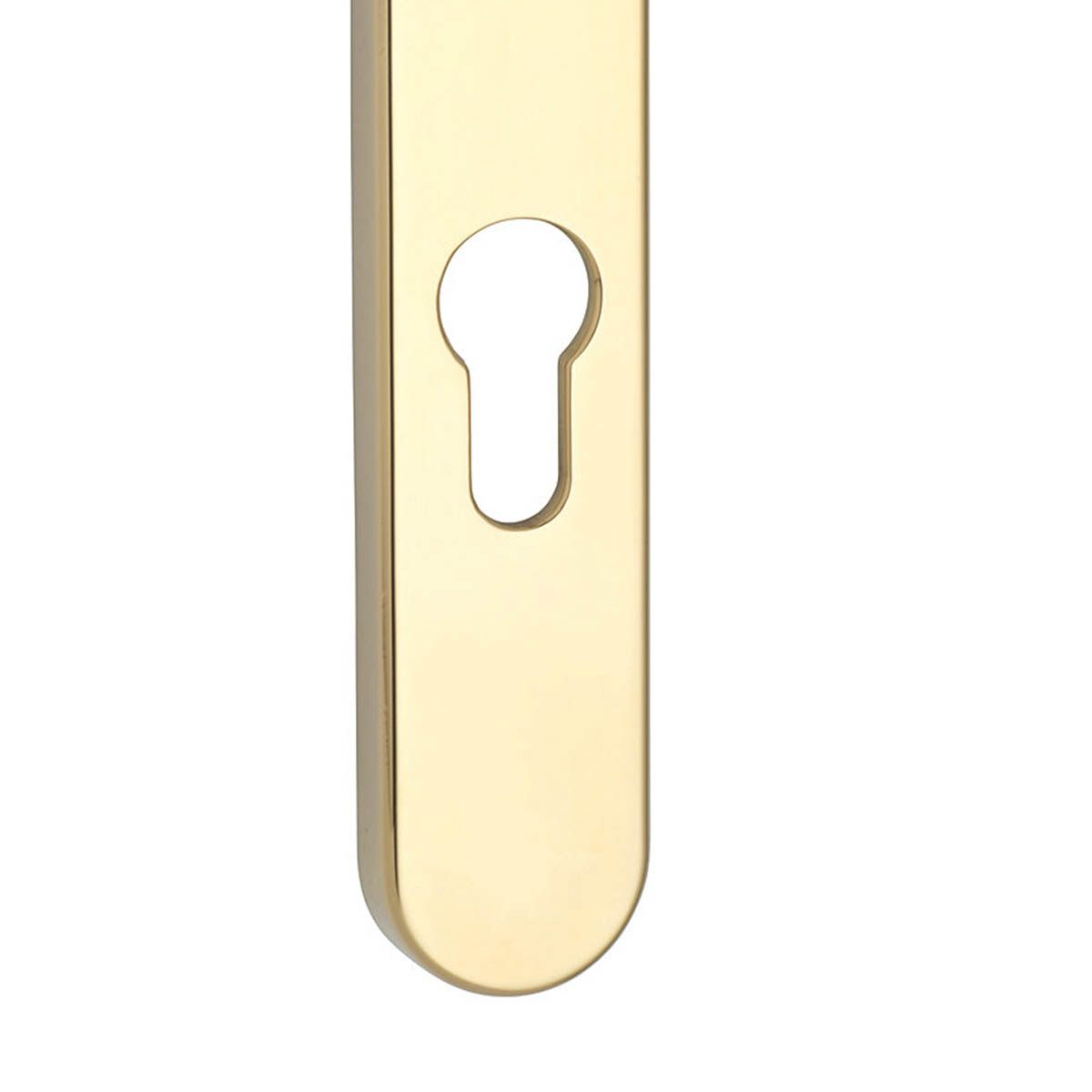 Mila Door Handles Gold Type A Euro Lock Zinc Alloy 92PZ Indoor Outdoor Pair - Image 4