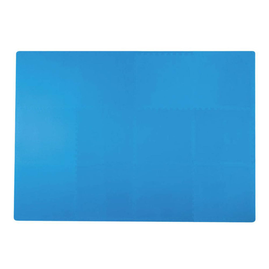 Essentials Interlocking Floor Tiles Blue Anti Slip Impact Resistant 10mm 12 Pack - Image 6