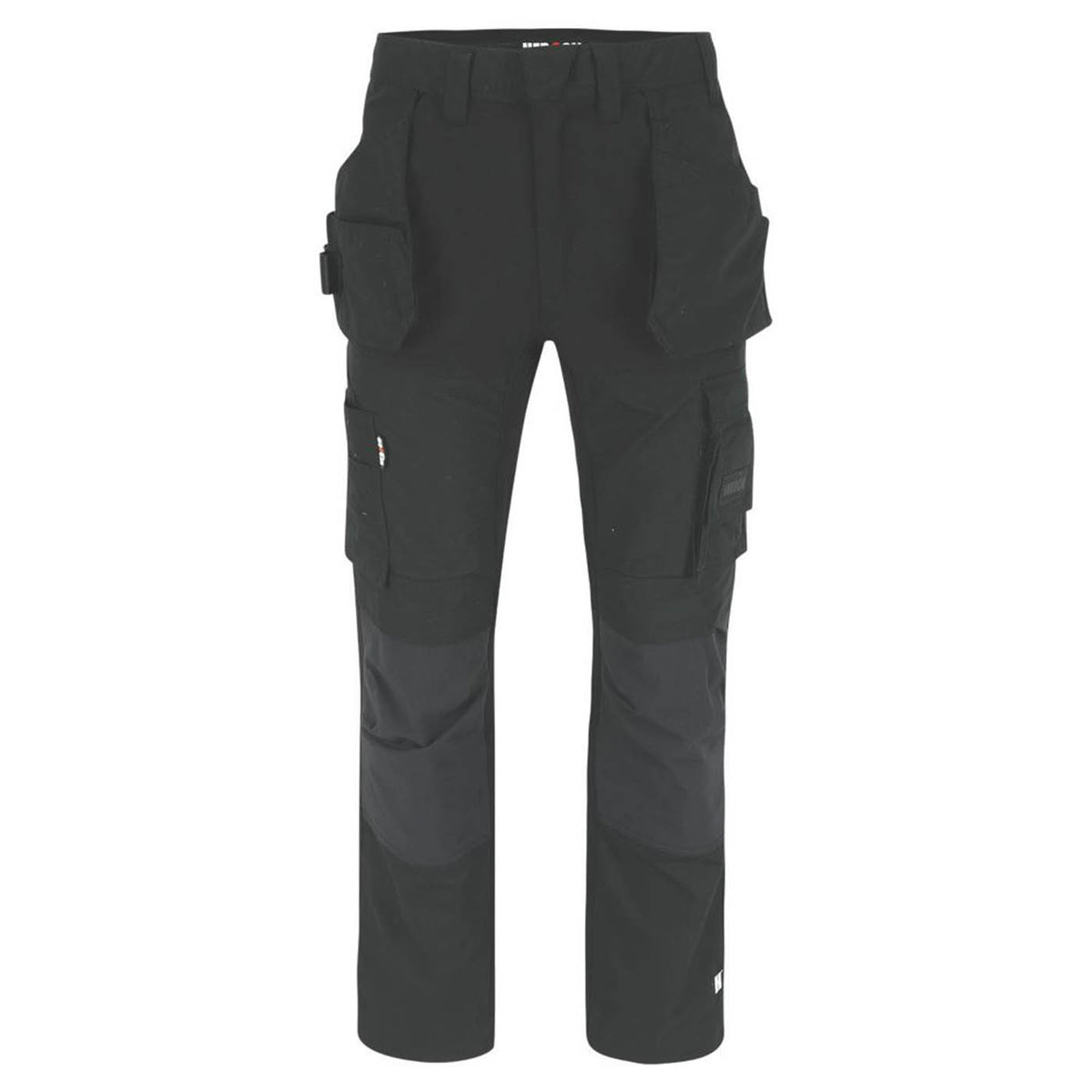 Herock Work Trousers Mens Regular Fit Black Stretch Multi Pockets Cargo 38W 32L - Image 1
