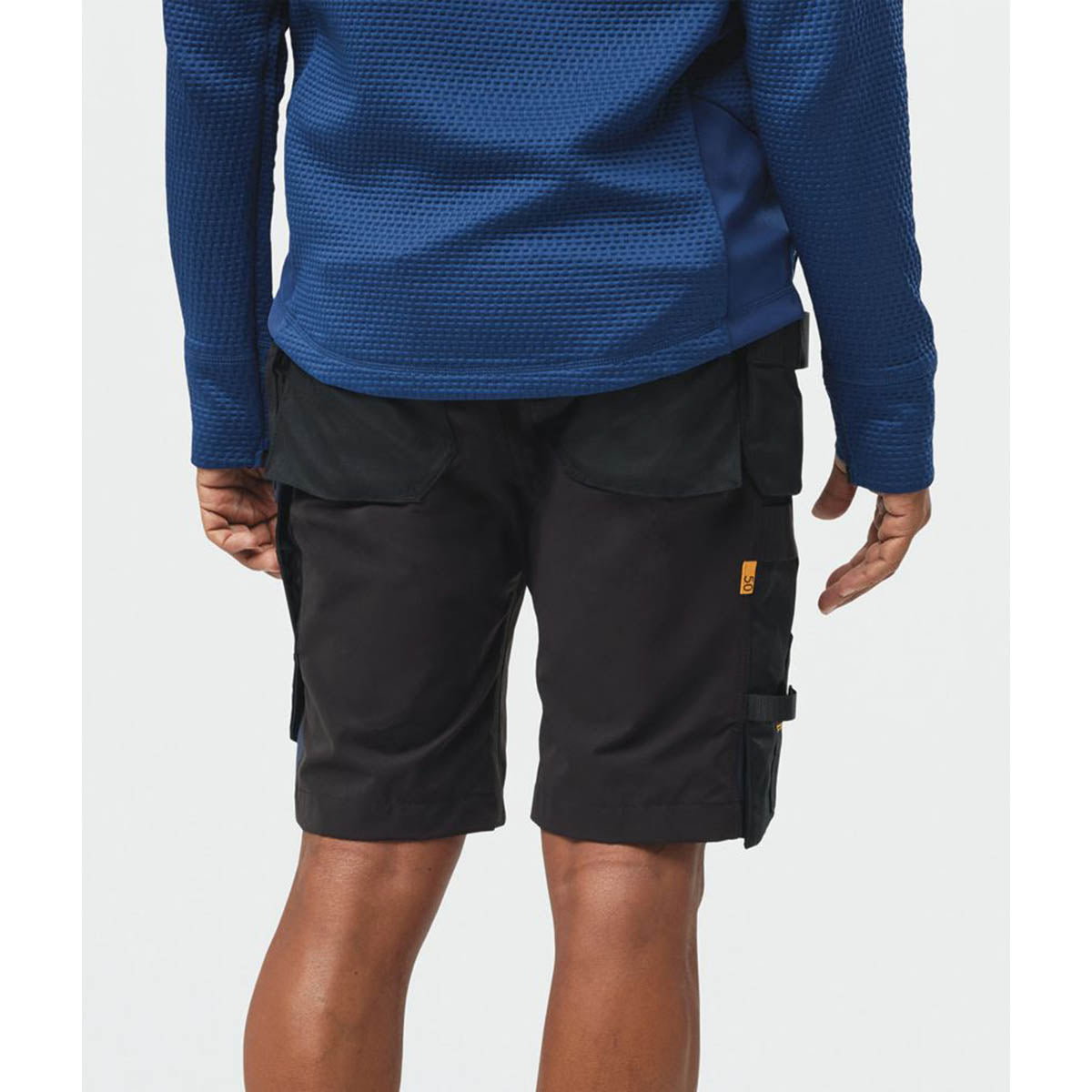 Snickers Work Shorts Mens Black Stretch Breathable Multi Pockets Cargo 38"W - Image 3