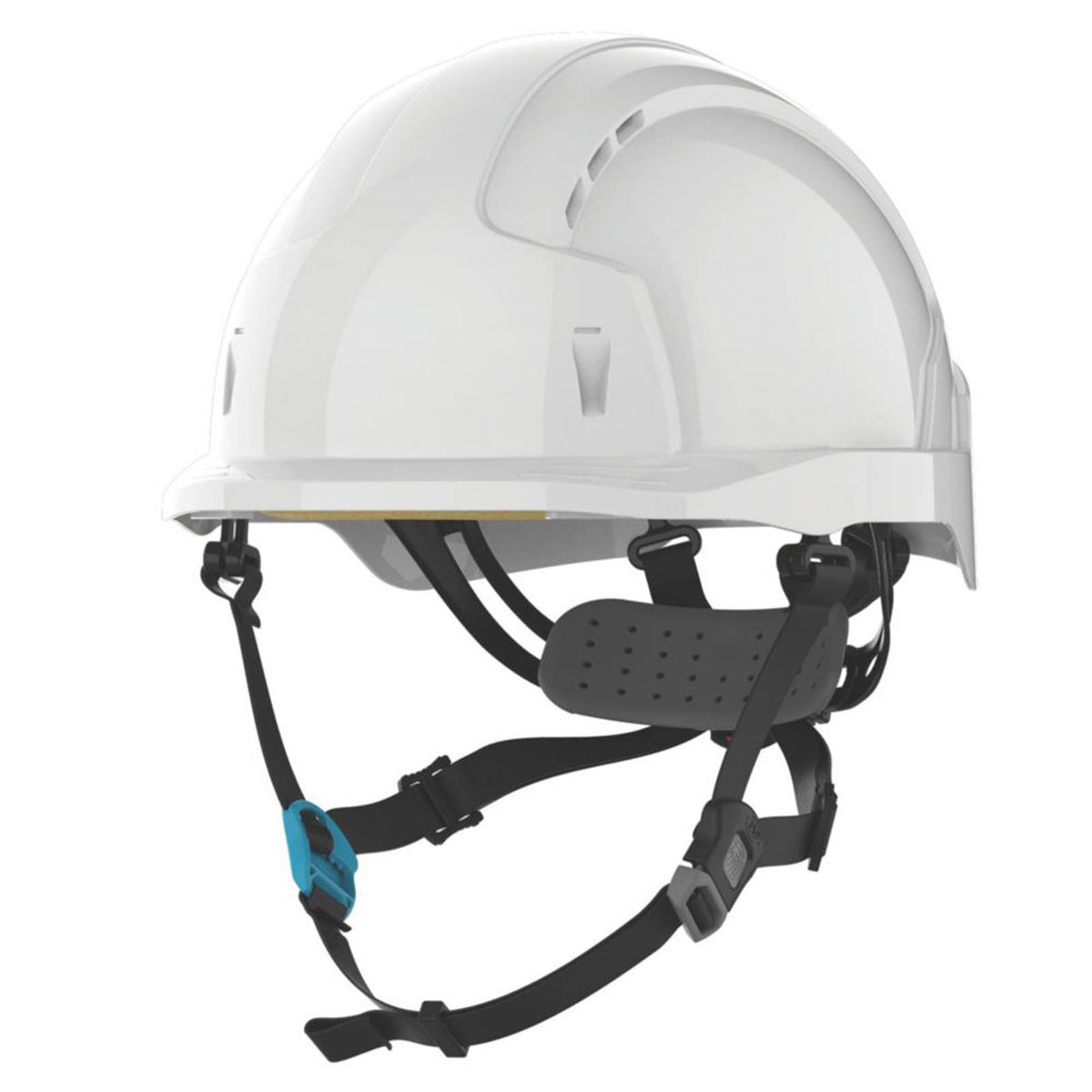 JSP Safety Helmet Unisex White Industrial Height Hard Hat Heavy Duty One Size - Image 1