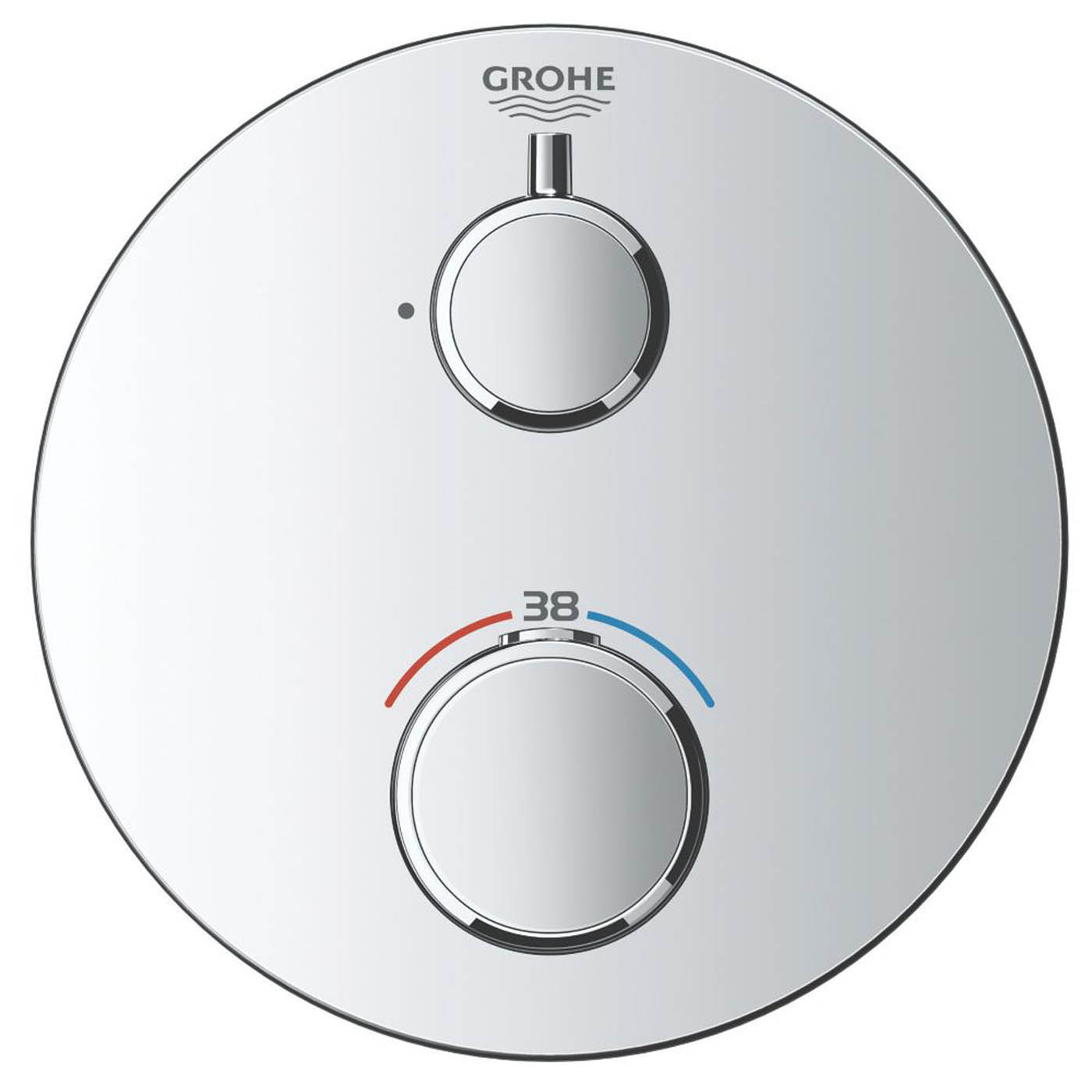 Grohe Precision Trend HP Rear-Fed Concealed Chrome Thermostatic Shower System - Image 2