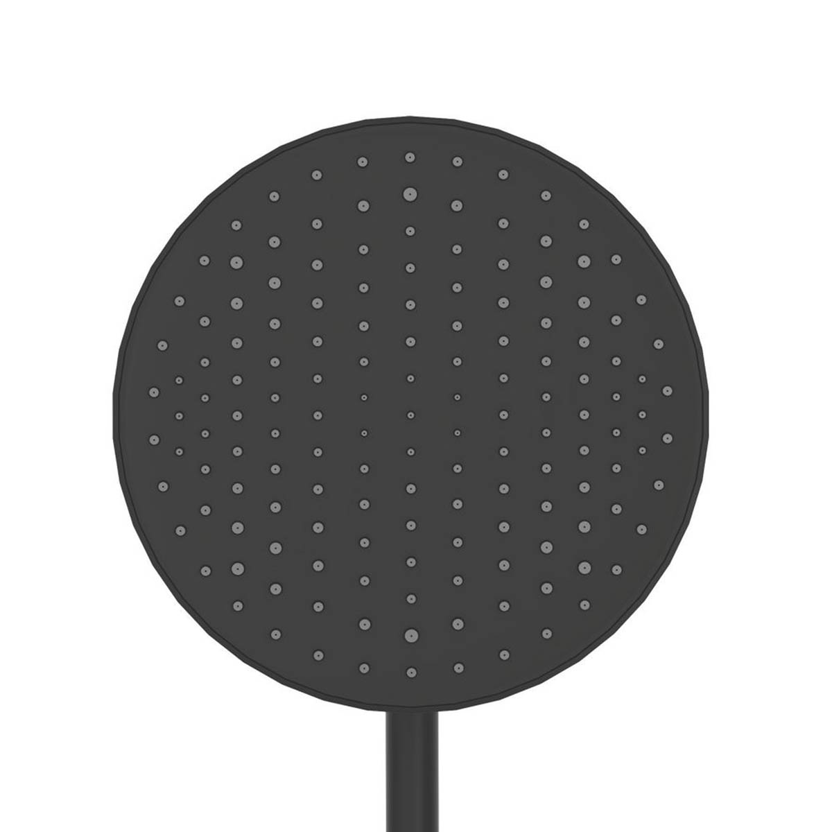 Swirl Overhead Shower Kit Black Stainless Steel Single Spray Pattern Round - Image 3