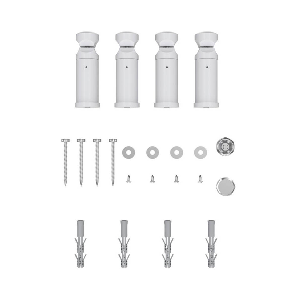 Towel Radiator Rail White Gloss Steel Bathroom Warmer 706W (H)1600x (W)500mm - Image 4