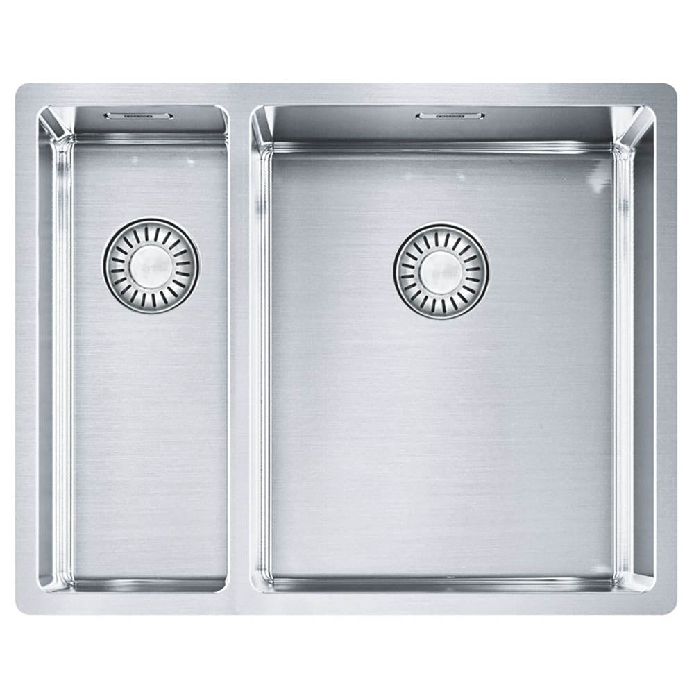 Franke Bari Kitchen Sink 1.5 Bowl Stainless Steel Rectangular Waste Kit - Image 2