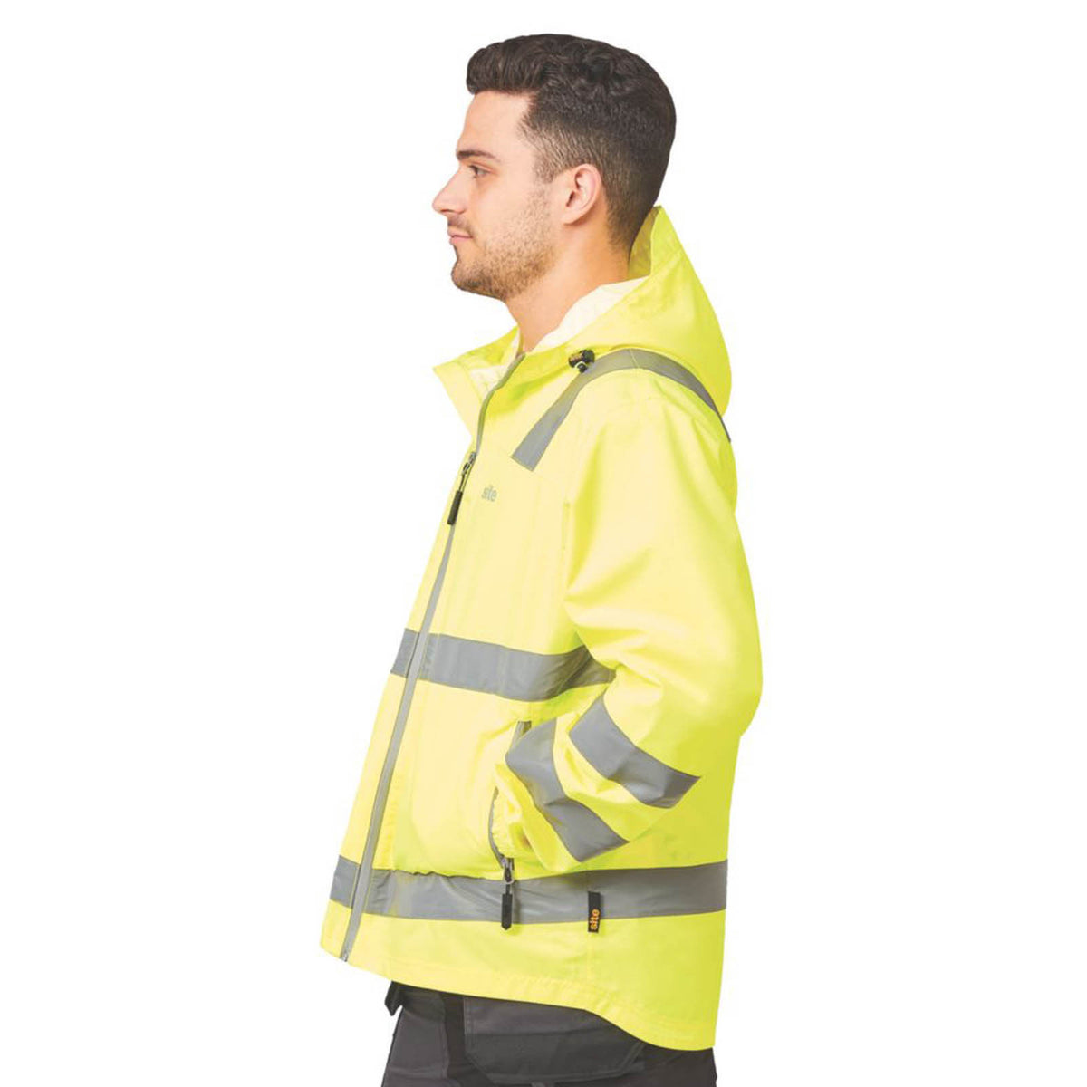Site Harvell Hi-Vis Lightweight Jacket Yellow X Large 52" Chest - Image 6