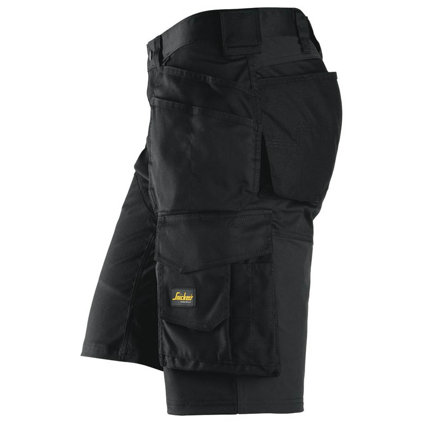 Snickers Work Shorts Mens Loose Fit Black Stretch Multi Pockets Cargo 30W - Image 4