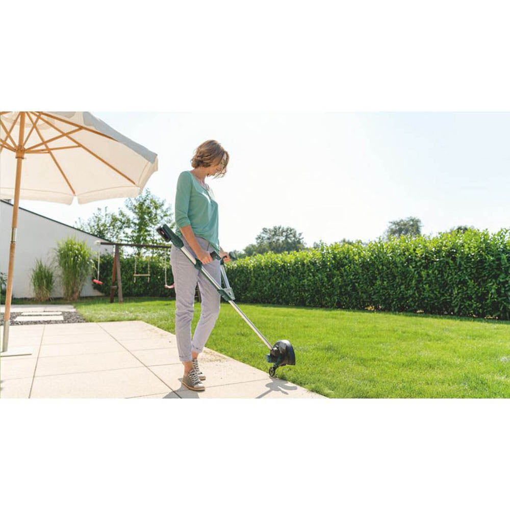 Bosch Grass Trimmer Cutter Cordless Ergonomic Handle Li-Ion 2.0Ah Charger 18 V - Image 2