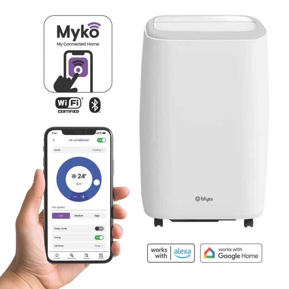 Blyss Smart Air Conditioner Portable 3 Speed 3in1 Cooler Dehumidifier Timer 893W - Image 2