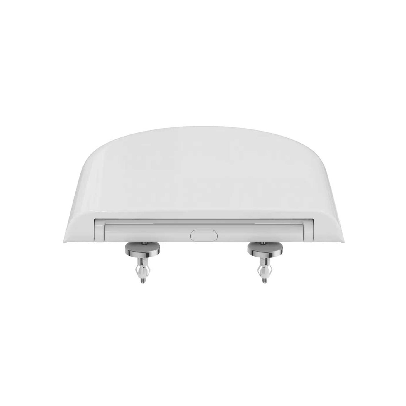 Toilet Seat  Soft-Close Cover Round Duraplast White Top Fix Hinges Della - Image 4