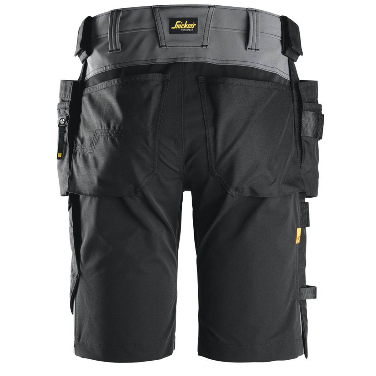 Snickers Work Shorts Mens Grey Black Stretch Breathable Multi Pockets 36"W - Image 6