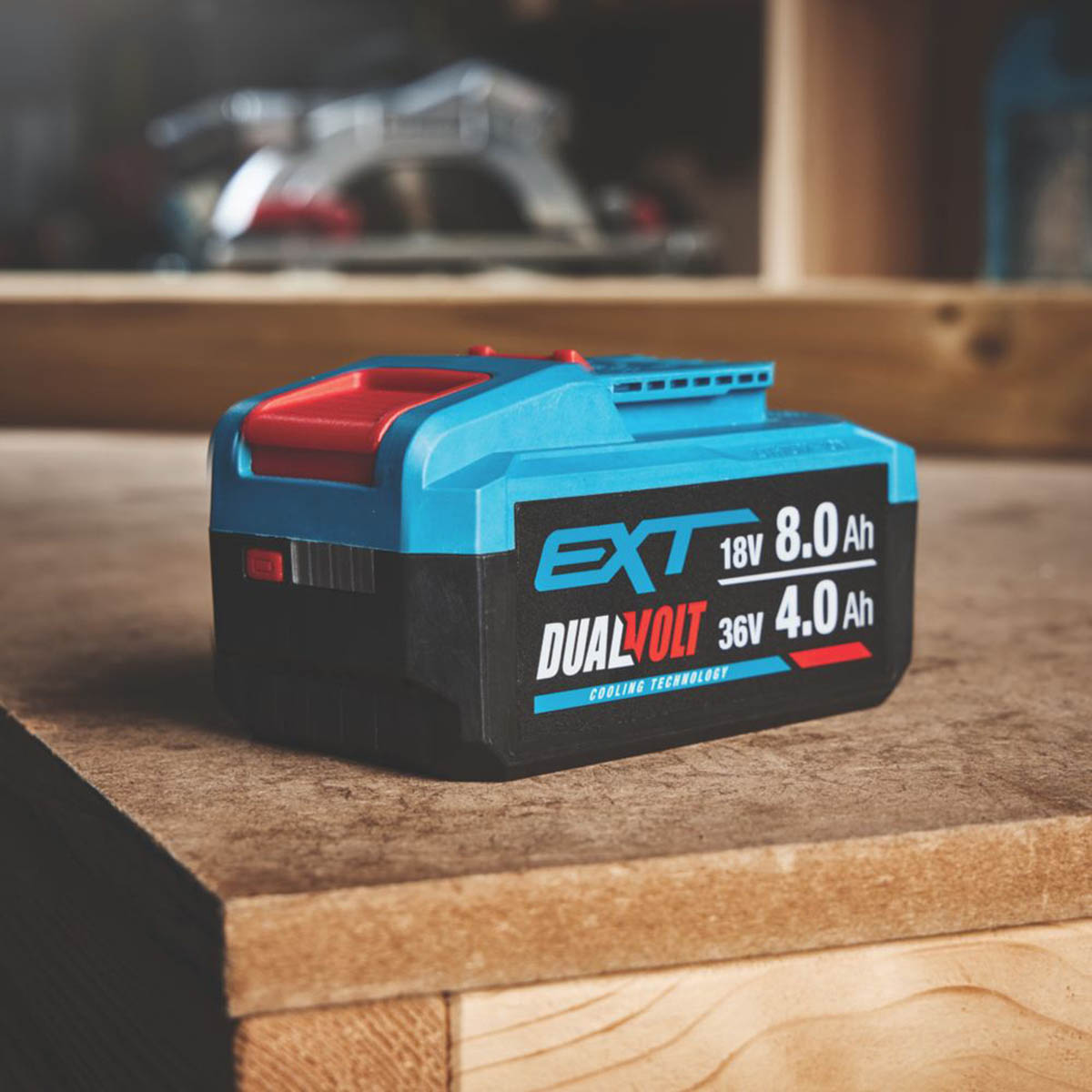 Erbauer Battery Dual Voltage 18/36V 4.0/8.0Ah Li-Ion EXT Compact Powerful - Image 3