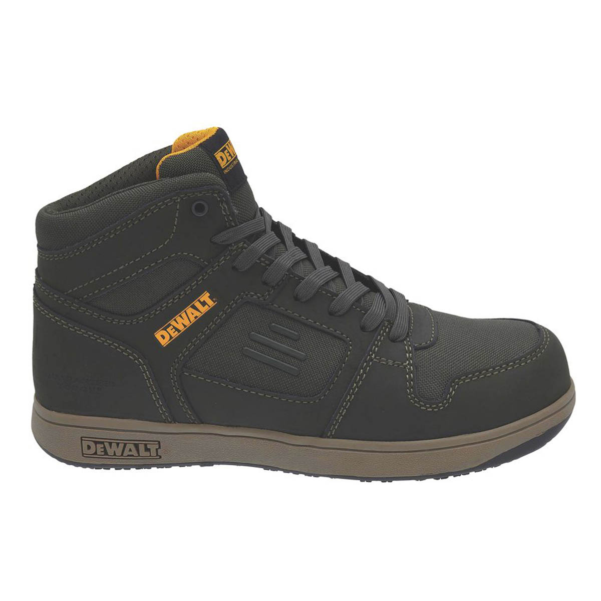 DeWalt Safety Boots Mens Standard Fit Olive Leather Composite Toe Shoes Size 10 - Image 4