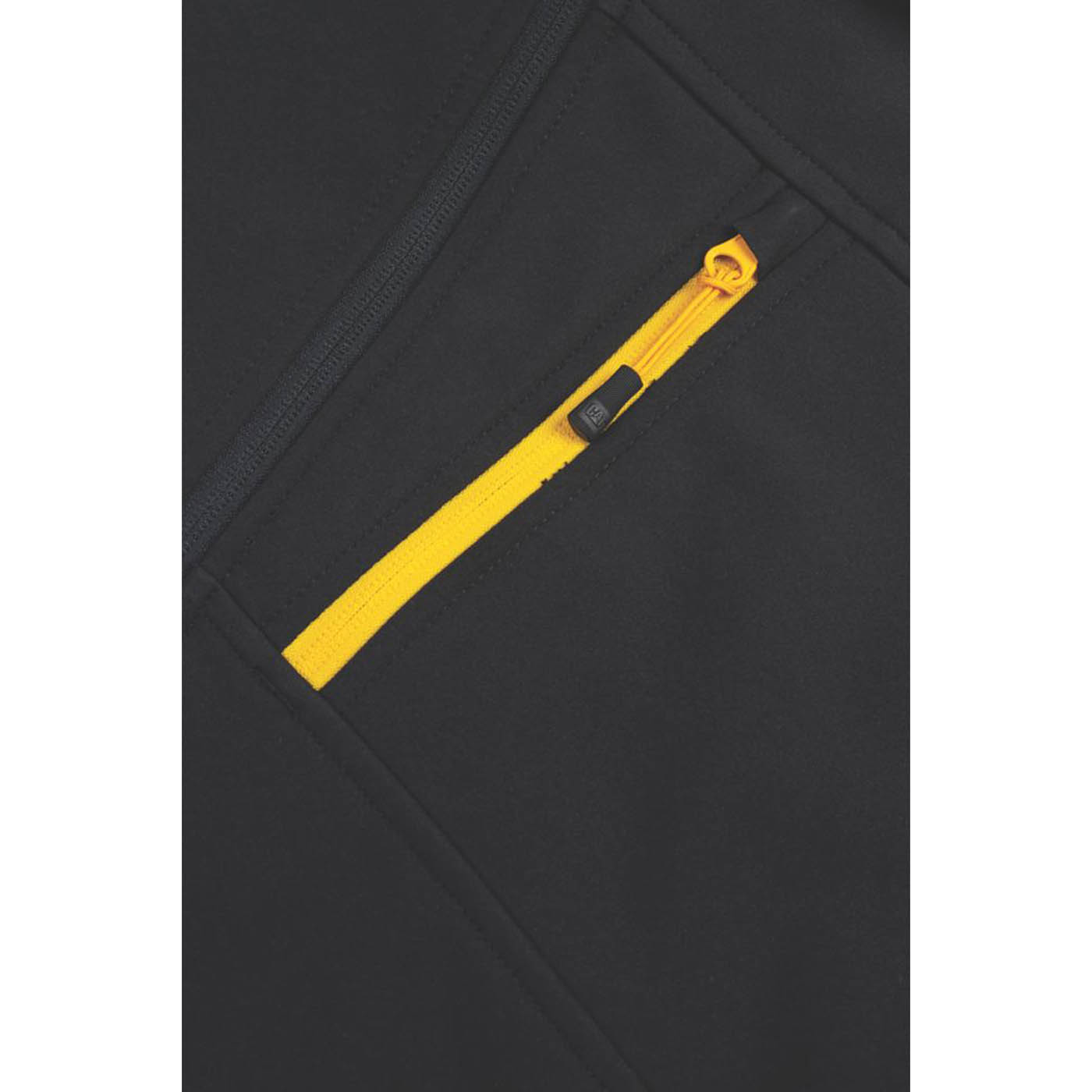 CAT Mens Work Jacket Black Shell Small Soft Mountain Sports Zip 36-38" Chest - Image 5