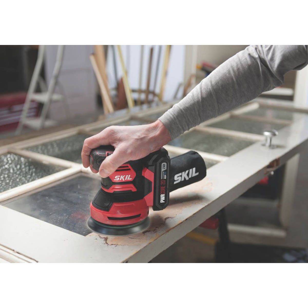 Skil Random Orbital Sander Cordless 20V Li-Ion SR1E3745CA 125mm Body Only - Image 4