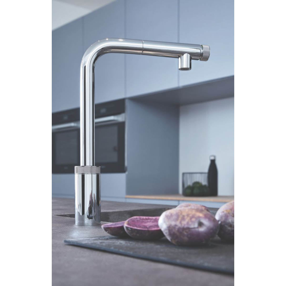 Grohe Kitchen Mixer Tap Pull-Out Spout Smartcontrol Push Button Chrome Modern - Image 4
