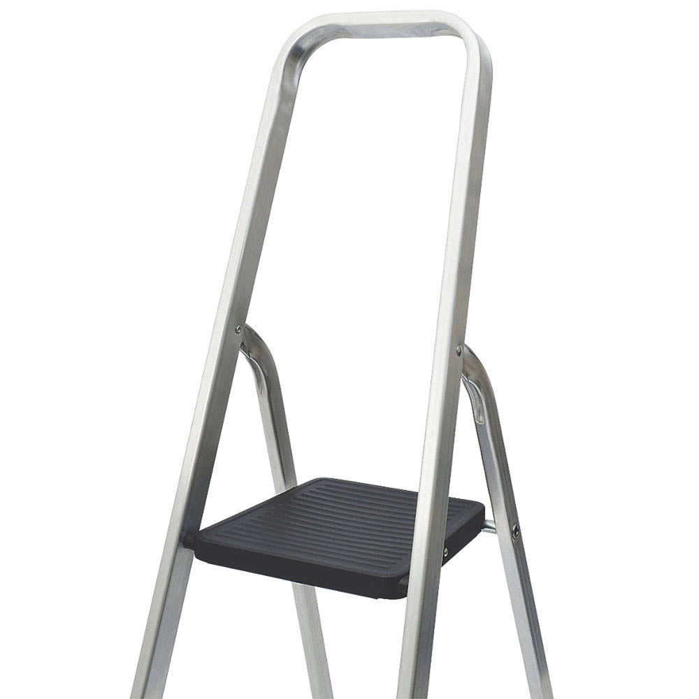 Mac Allister Step Ladder Aluminium 4 Professional Slip Resistant Tread (H)1.44 m - Image 2