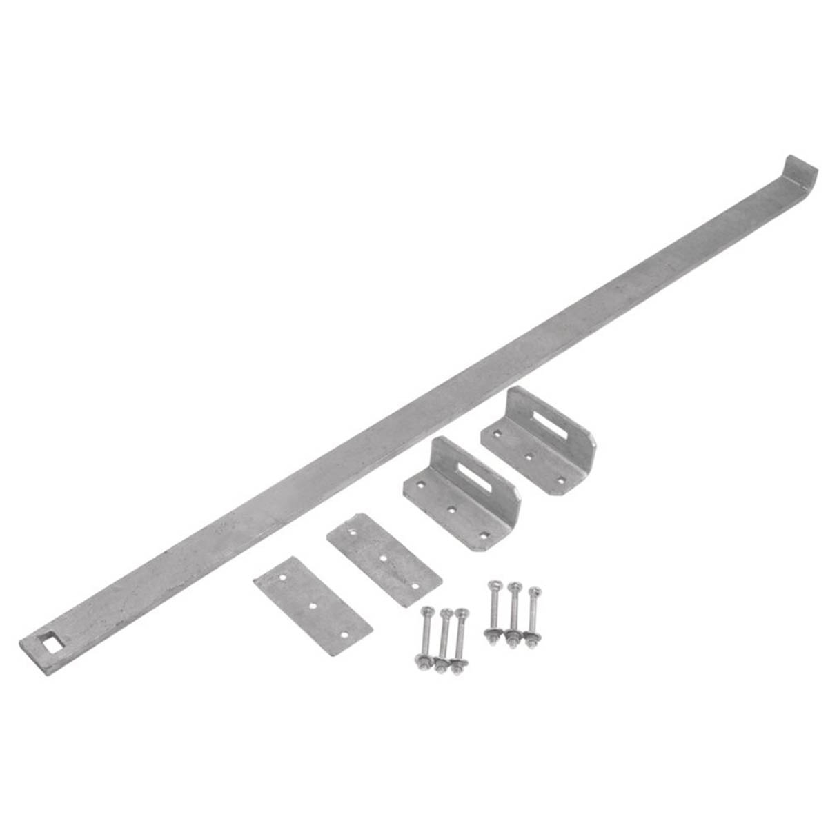 GateMate Shed Security Bar Galvanised Steel Locking Sliding Heavy Duty 1000mm - Image 2