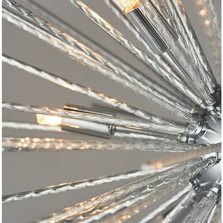 Quay Design LED Ceiling Light Warm White Layla Chrome Adjustable Drop Modern - Image 5