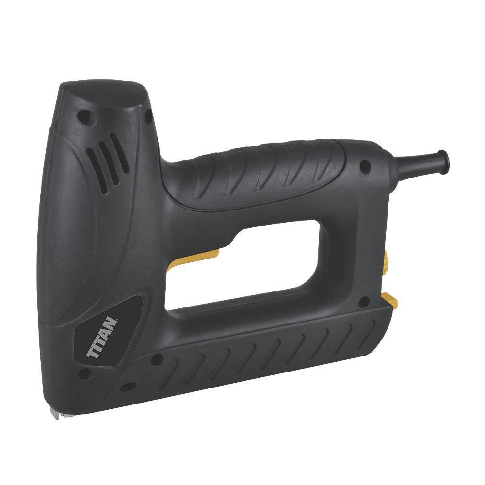 Titan Nail Gun Stapler Straight Corded Electric 15mm TTB515STP Anti-Jam 240V - Image 1